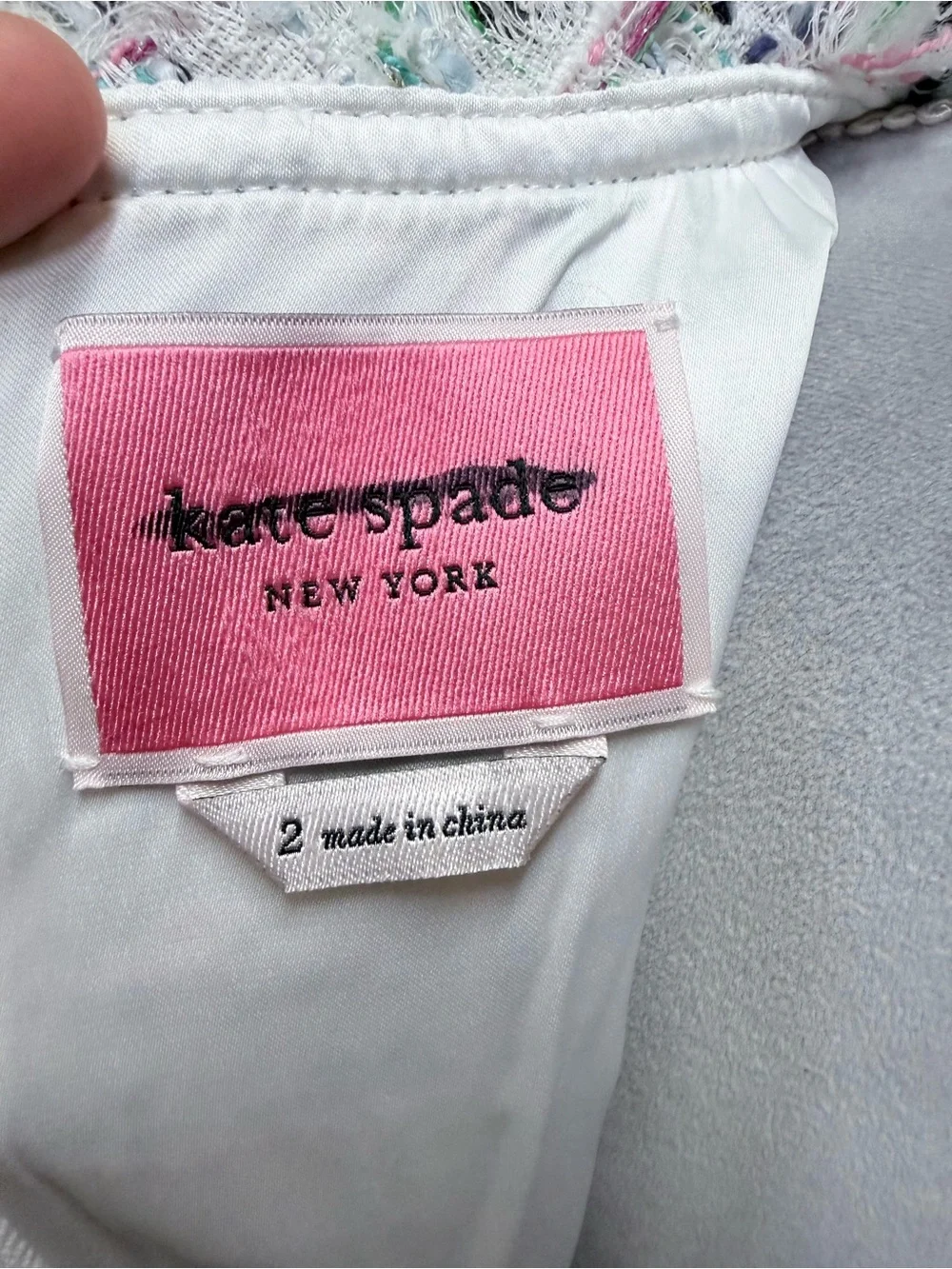 NWOT kate spade pastel tweed shift dress